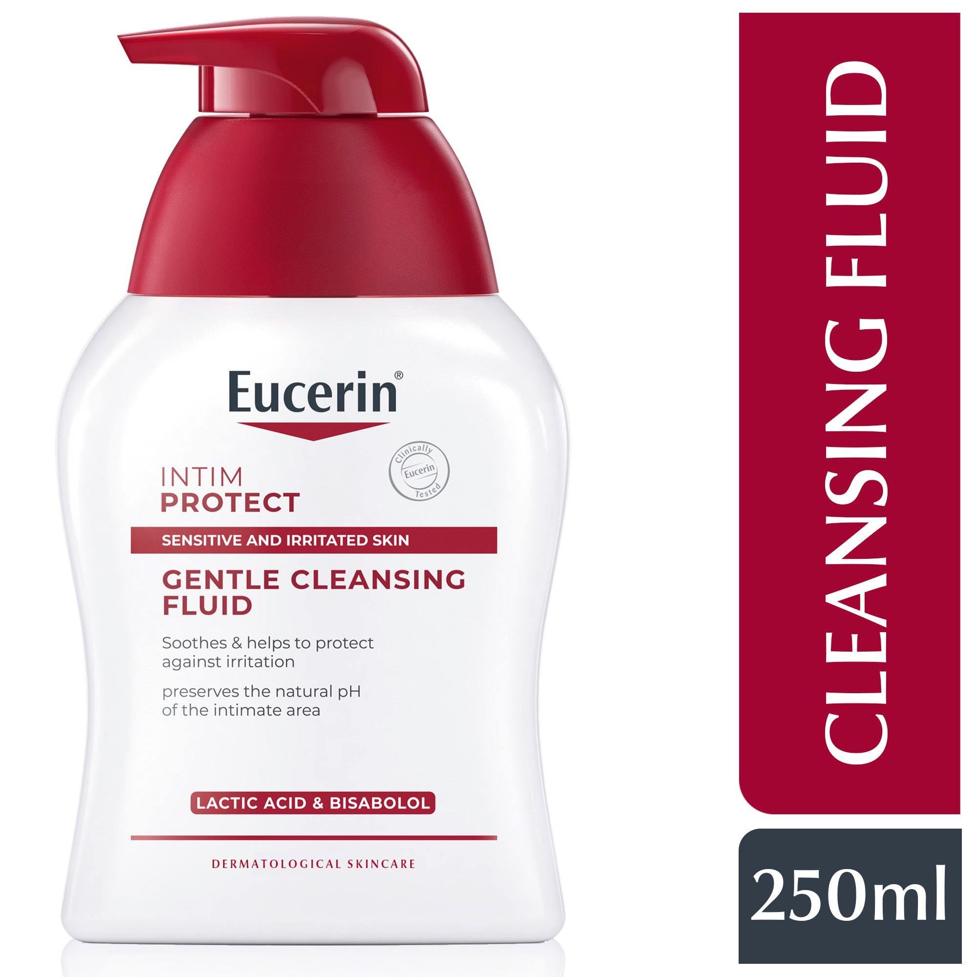 Eucerin pH5 Intim Protect, Intimate Gentle Cleansing Fluid with Lactic Acid, 250ml