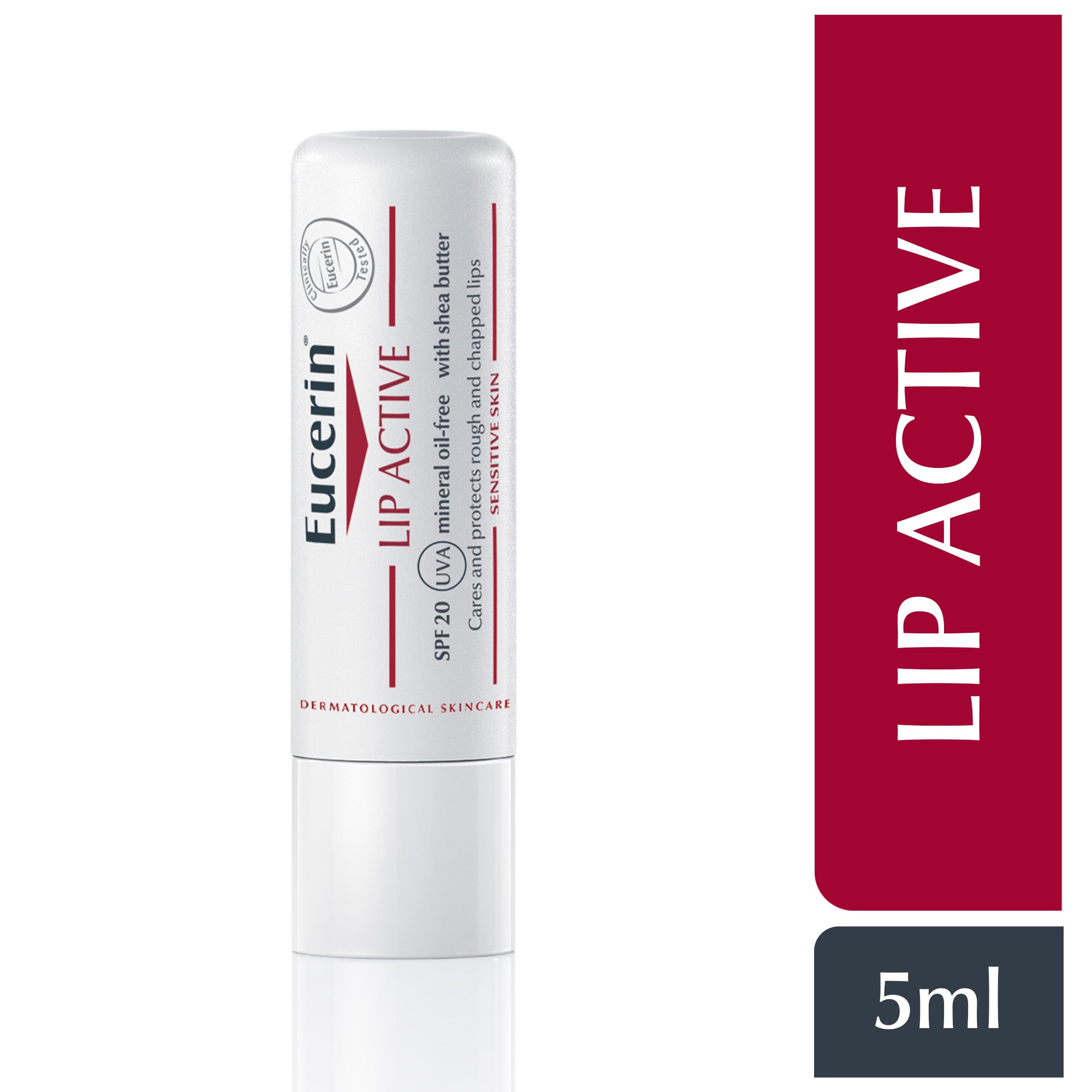 Eucerin pH5 Lip Active Balm with Dexpanthenol and Vitamin E, 4.8g