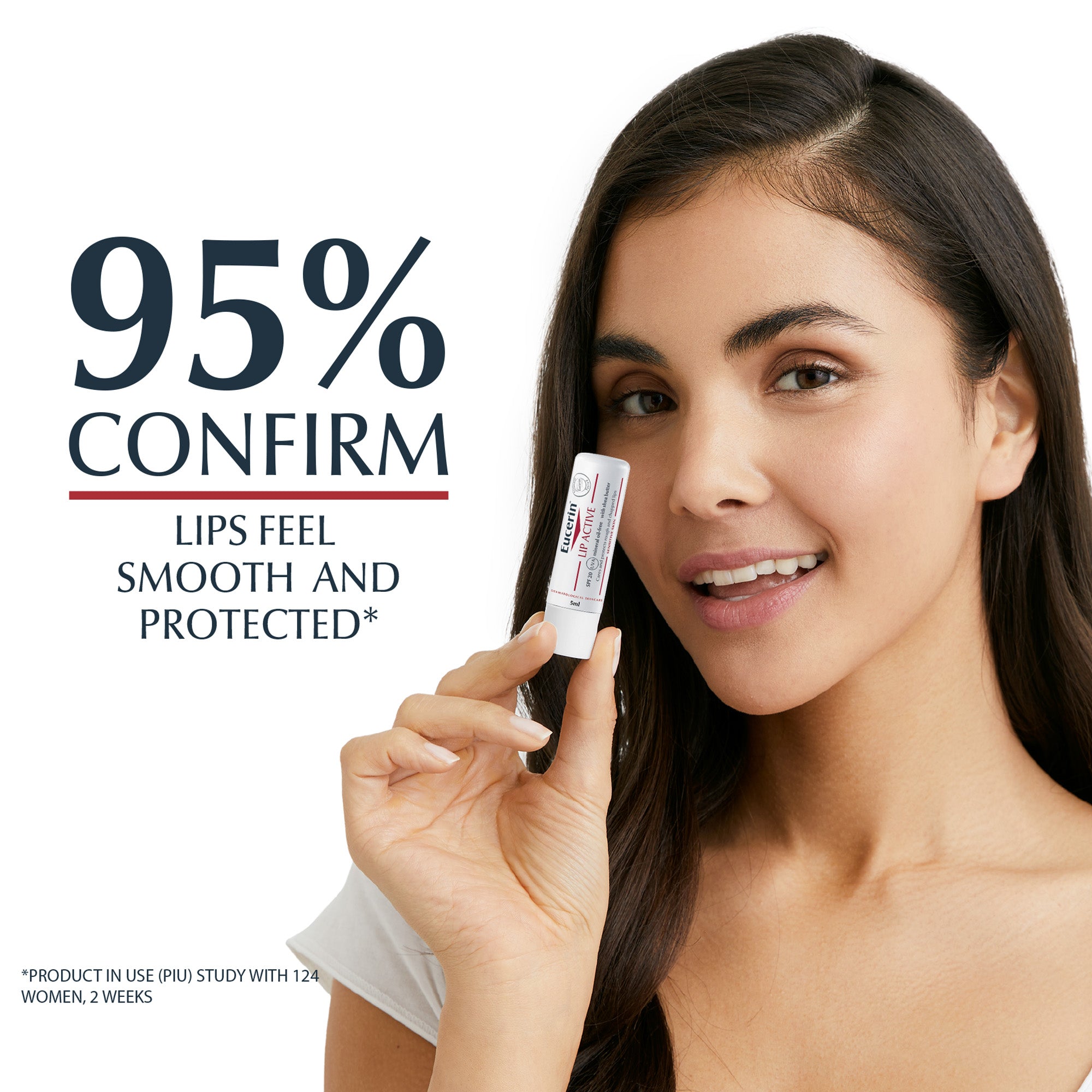 Eucerin pH5 Lip Active Balm with Dexpanthenol and Vitamin E, 4.8g