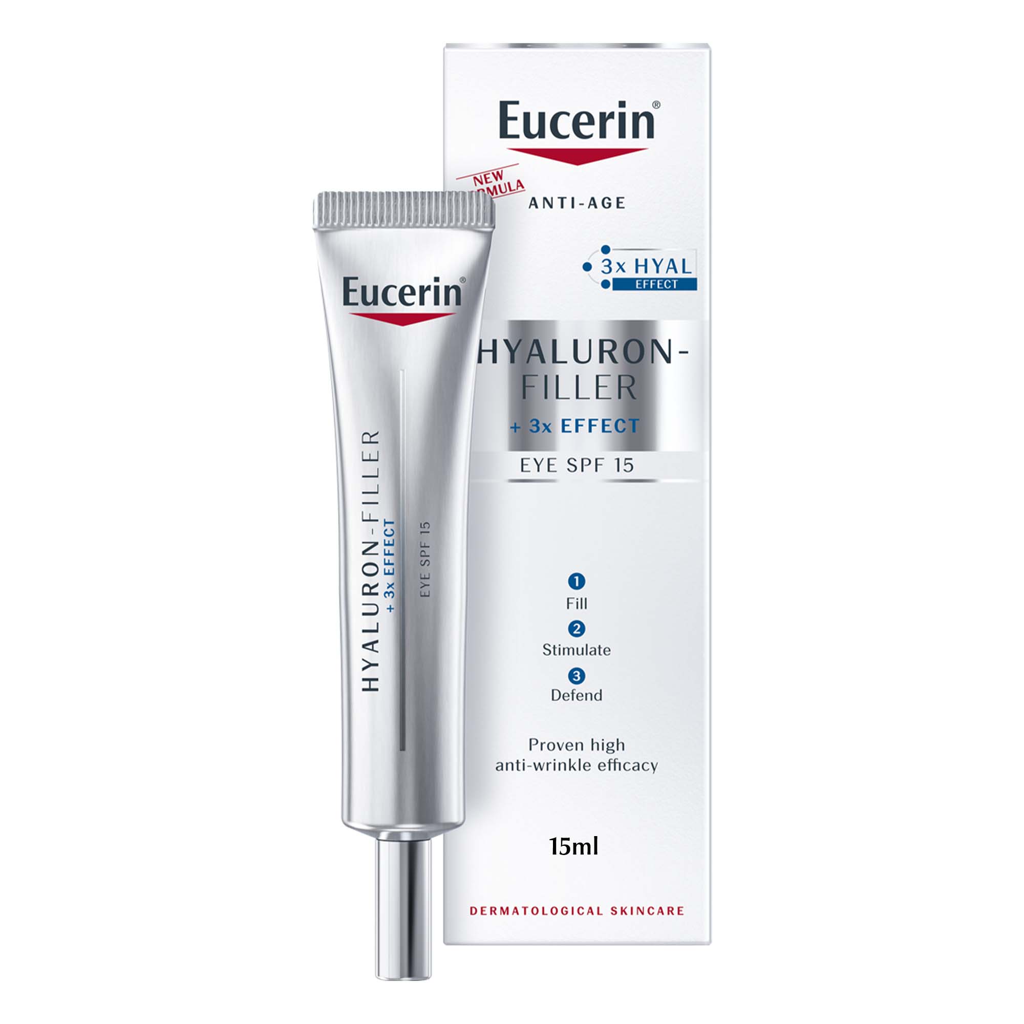 Eucerin Hyaluron Filler Anti-Aging Eye Cream with Hyaluronic Acid, 15ml