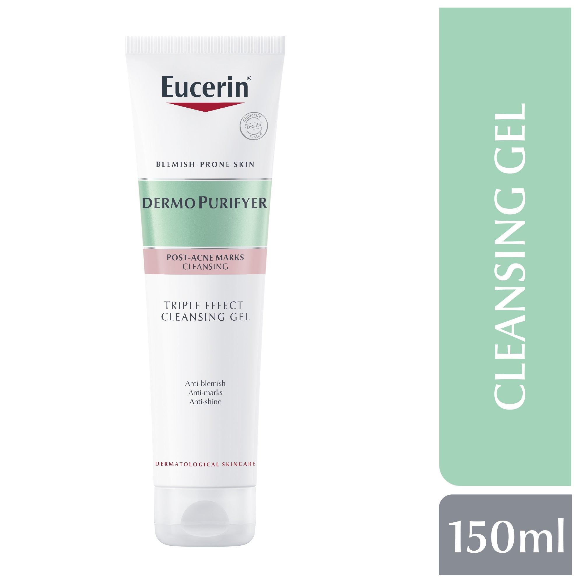 Eucerin DermoPurifyer Triple Effect Face and Body Cleansing Gel, 150ml