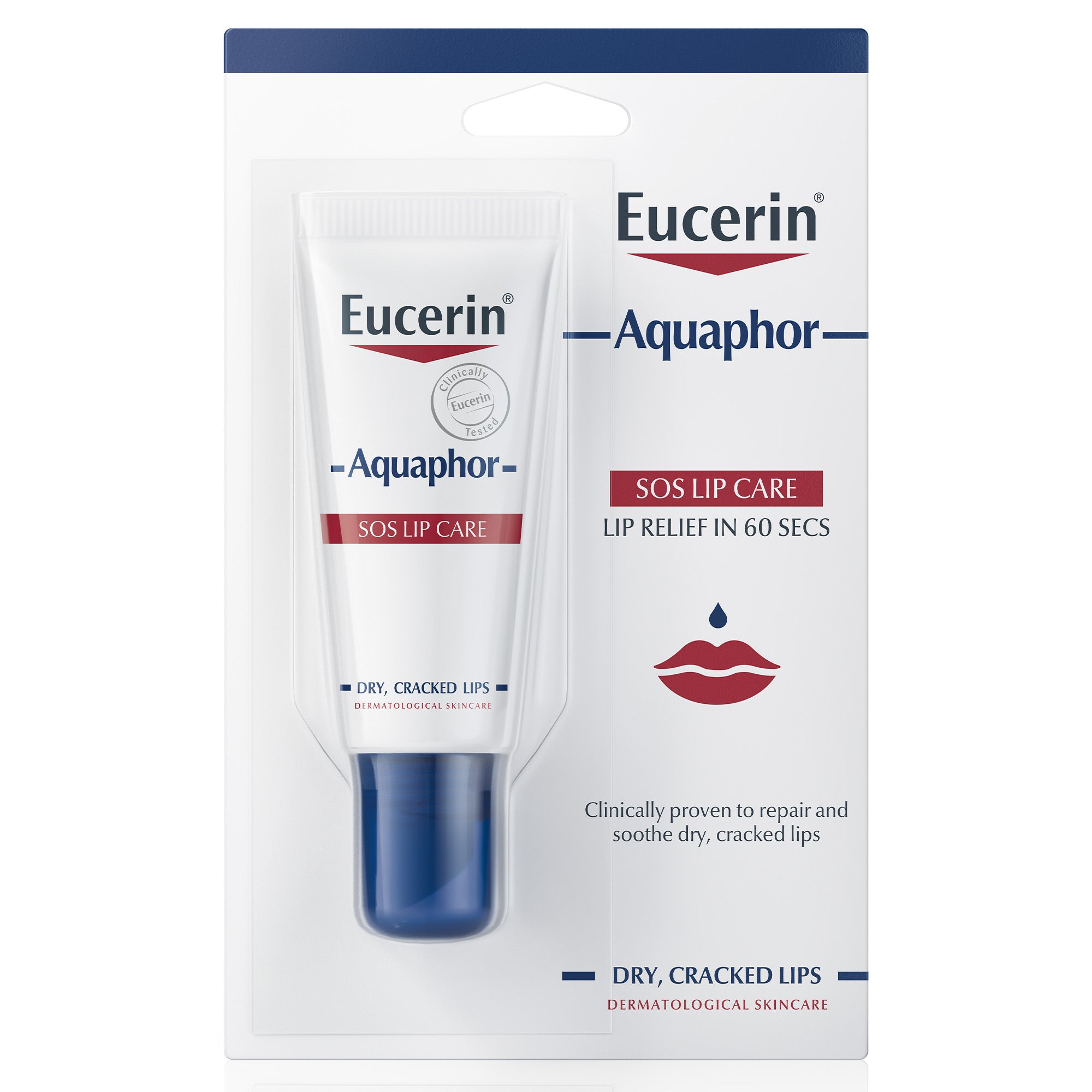 Eucerin Aquaphor SOS Lip Repair Lip Balm, 10ml