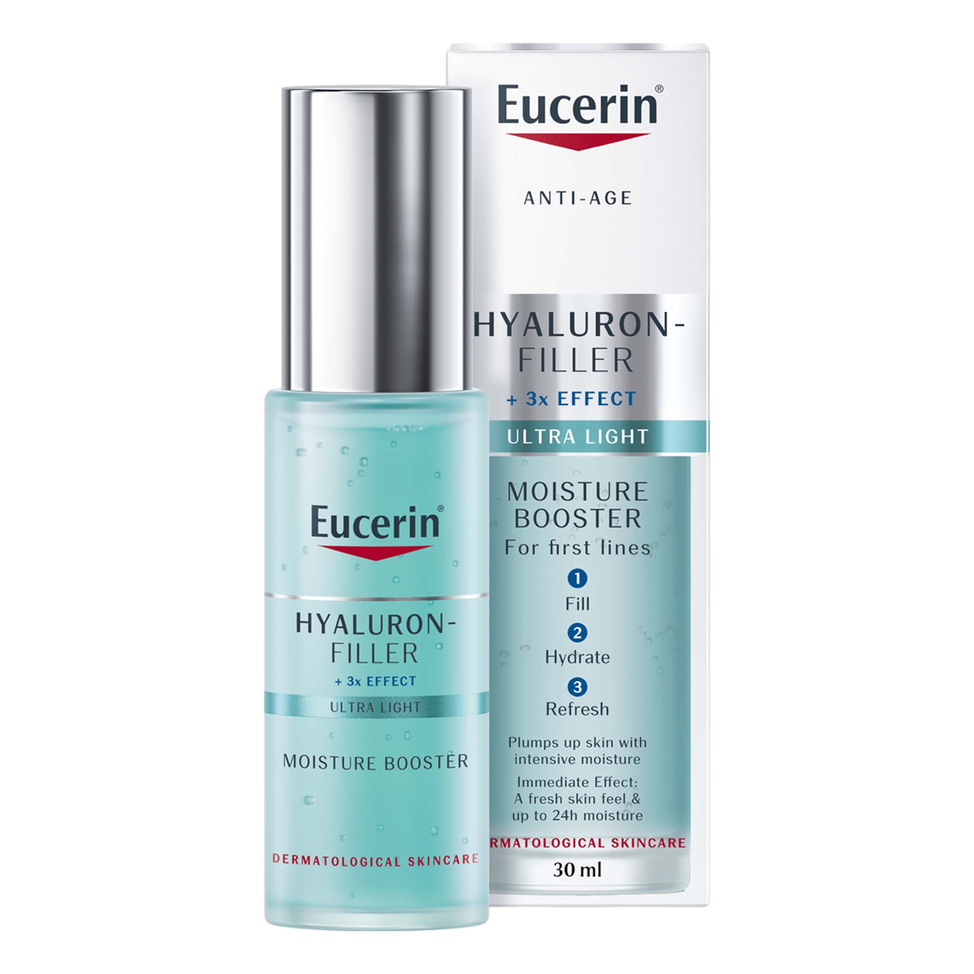 Eucerin Hyaluron Filler Anti-Aging Moisture Booster Face Gel Moisturizer with Hyaluronic Acid and Glycerin, 30ml