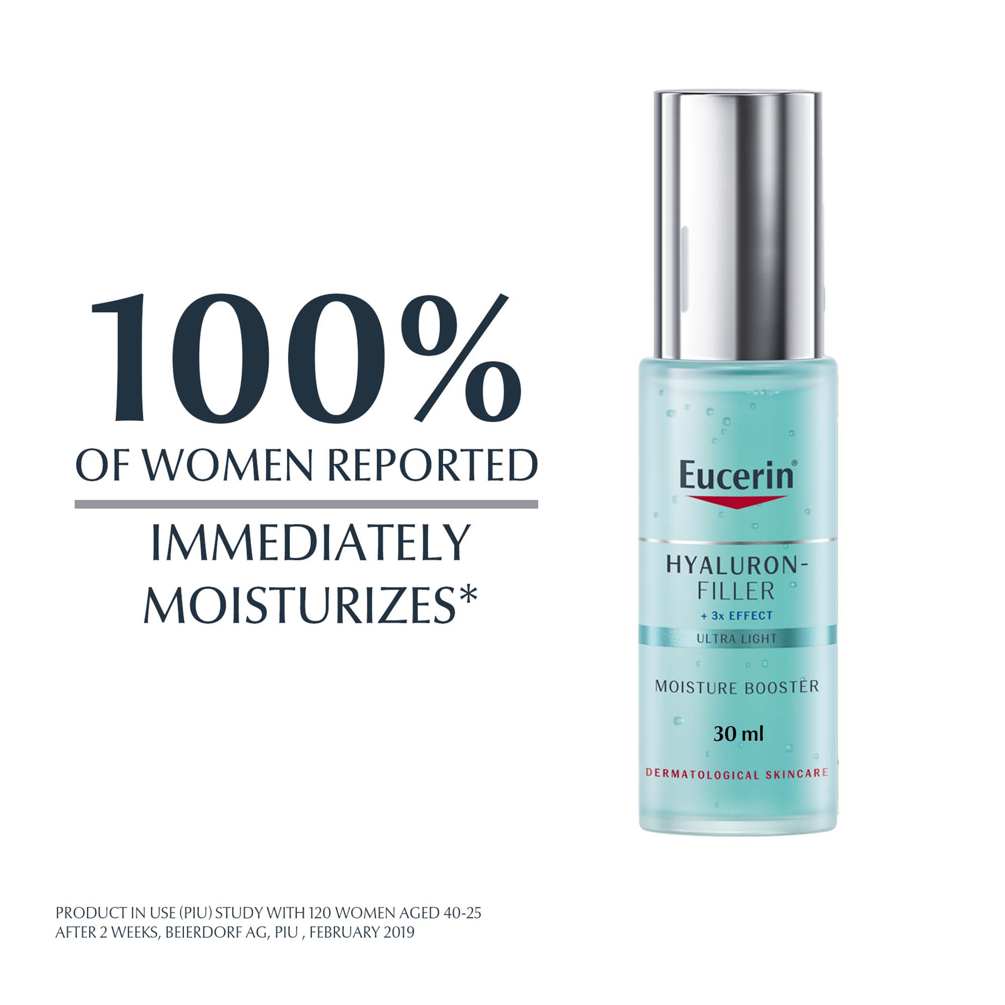 Eucerin Hyaluron Filler Anti-Aging Moisture Booster Face Gel Moisturizer with Hyaluronic Acid and Glycerin, 30ml