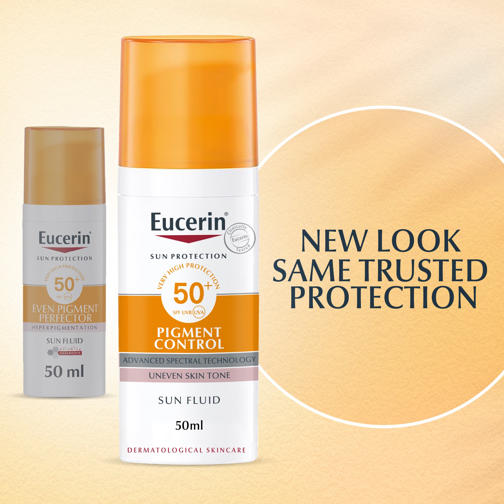 Eucerin Face Sunscreen Even Pigment Perfector Pigment Control Sun Fluid with Thiamidol, High UVA/UVB Protection, SPF50+, 50ml