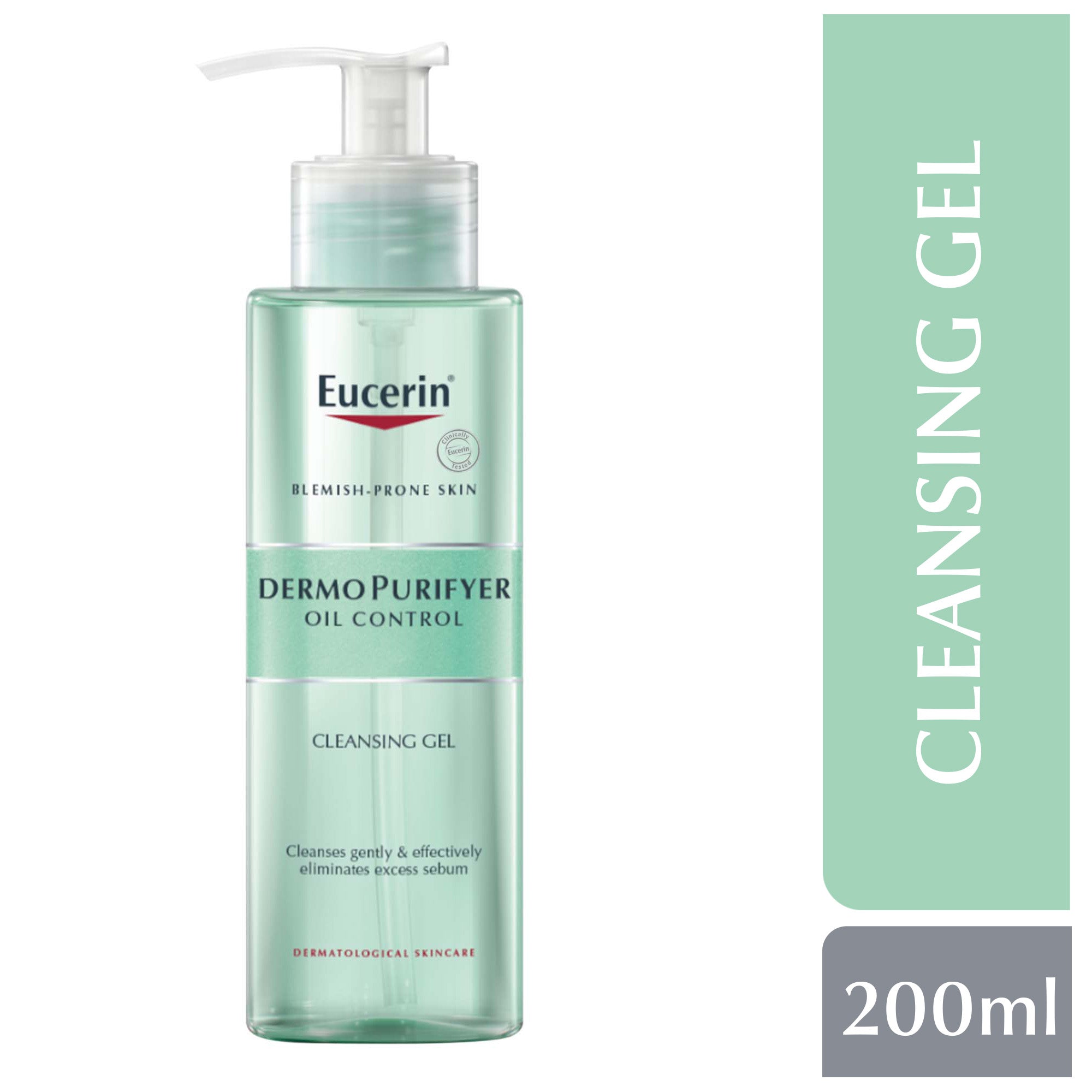 Eucerin DermoPurifyer Oil Control Face Cleansing Gel for Blemish & Acne-Prone Skin, 200ml