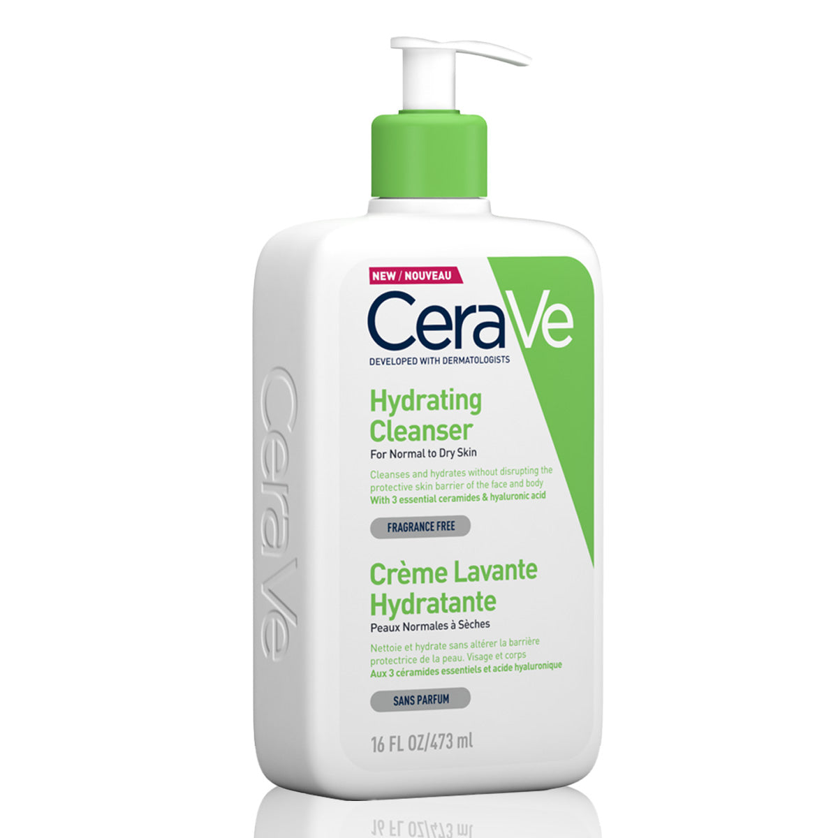 Cerave Hydrating Cleanser for Normal to Dry Skin with Hyaluronic Acid 473Ml