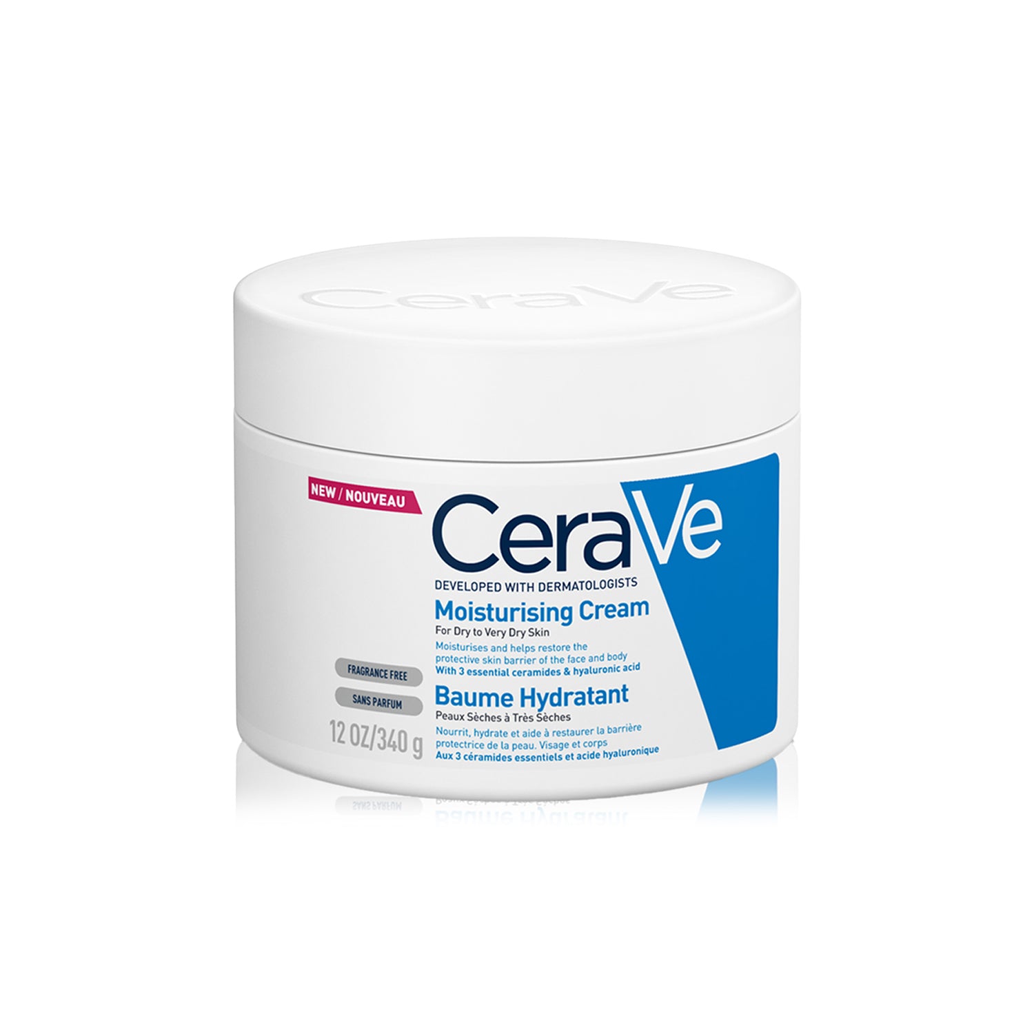 Cerave Moisturizing Cream for Dry Skin with Hyaluronic Acid 340G