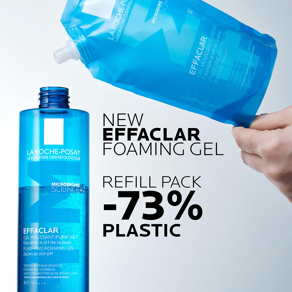 La Roche-Posay Effaclar Acne Purifying Foaming Gel cleanser for Oily Skin Refill 400ml