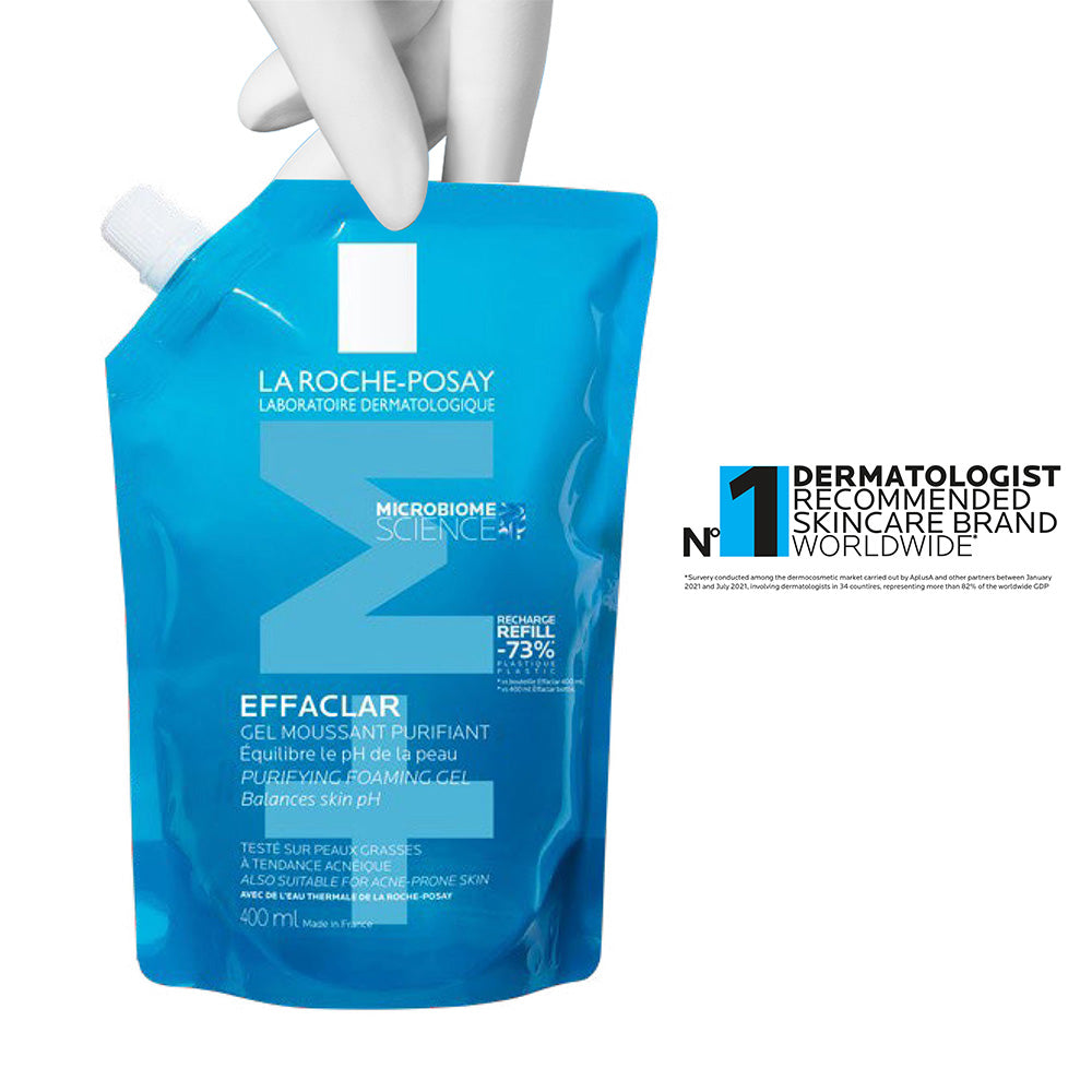 La Roche-Posay Effaclar Acne Purifying Foaming Gel cleanser for Oily Skin Refill 400ml