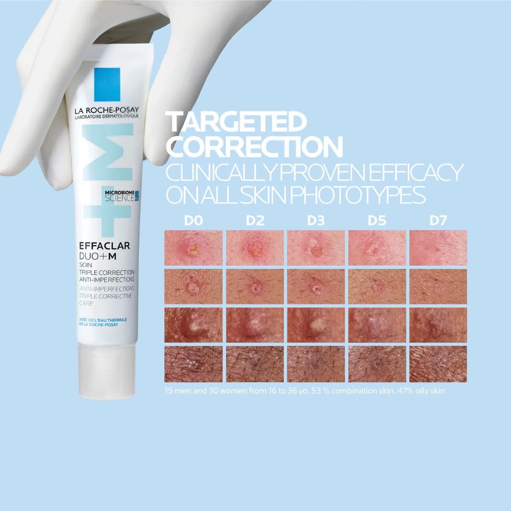La Roche-Posay Effaclar Duo+M Acne Treatment Cream for Oily and Acne Prone Skin 40ml