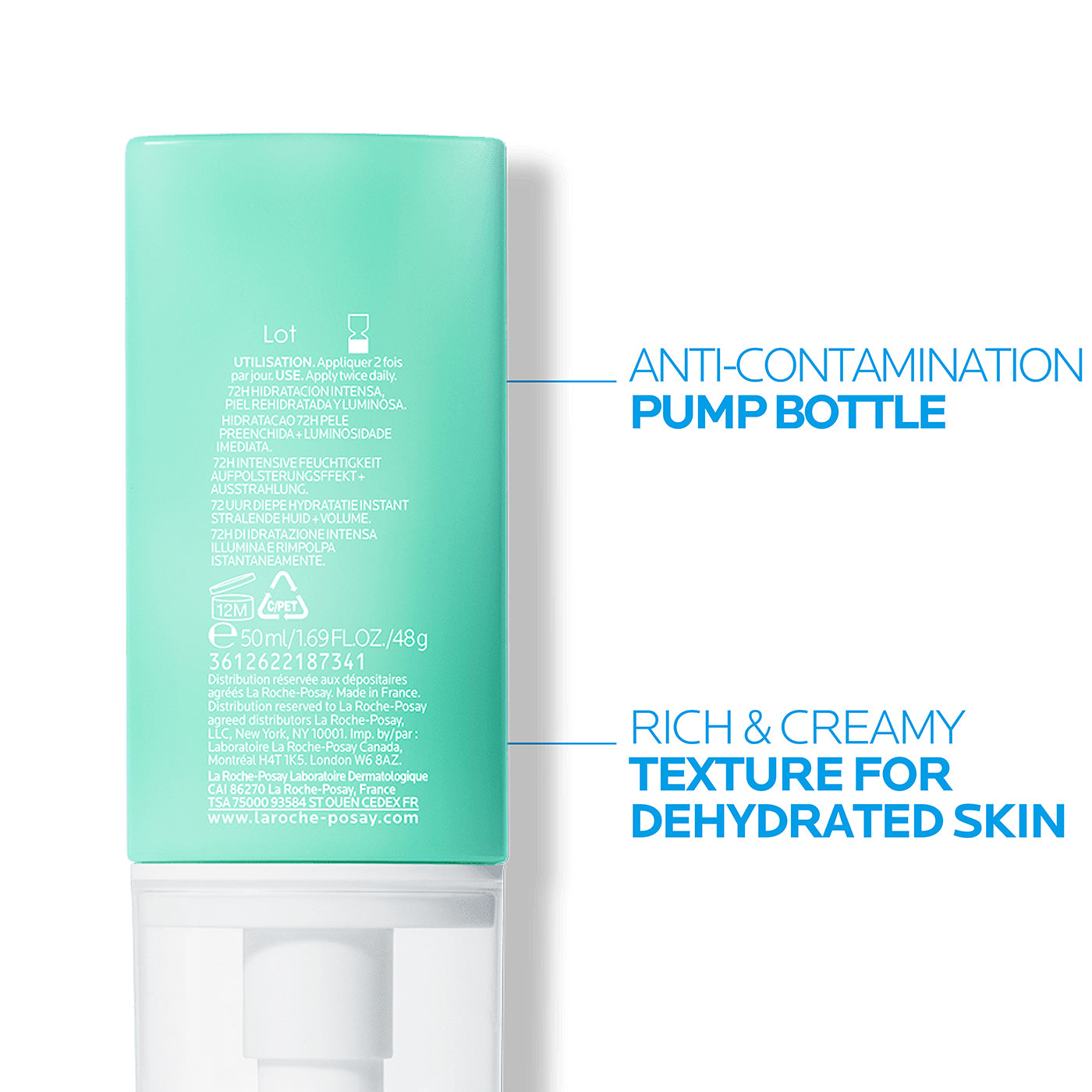 La Roche-Posay Hydraphase HA Rich Moisturiser for Sensitive Skin 50ml