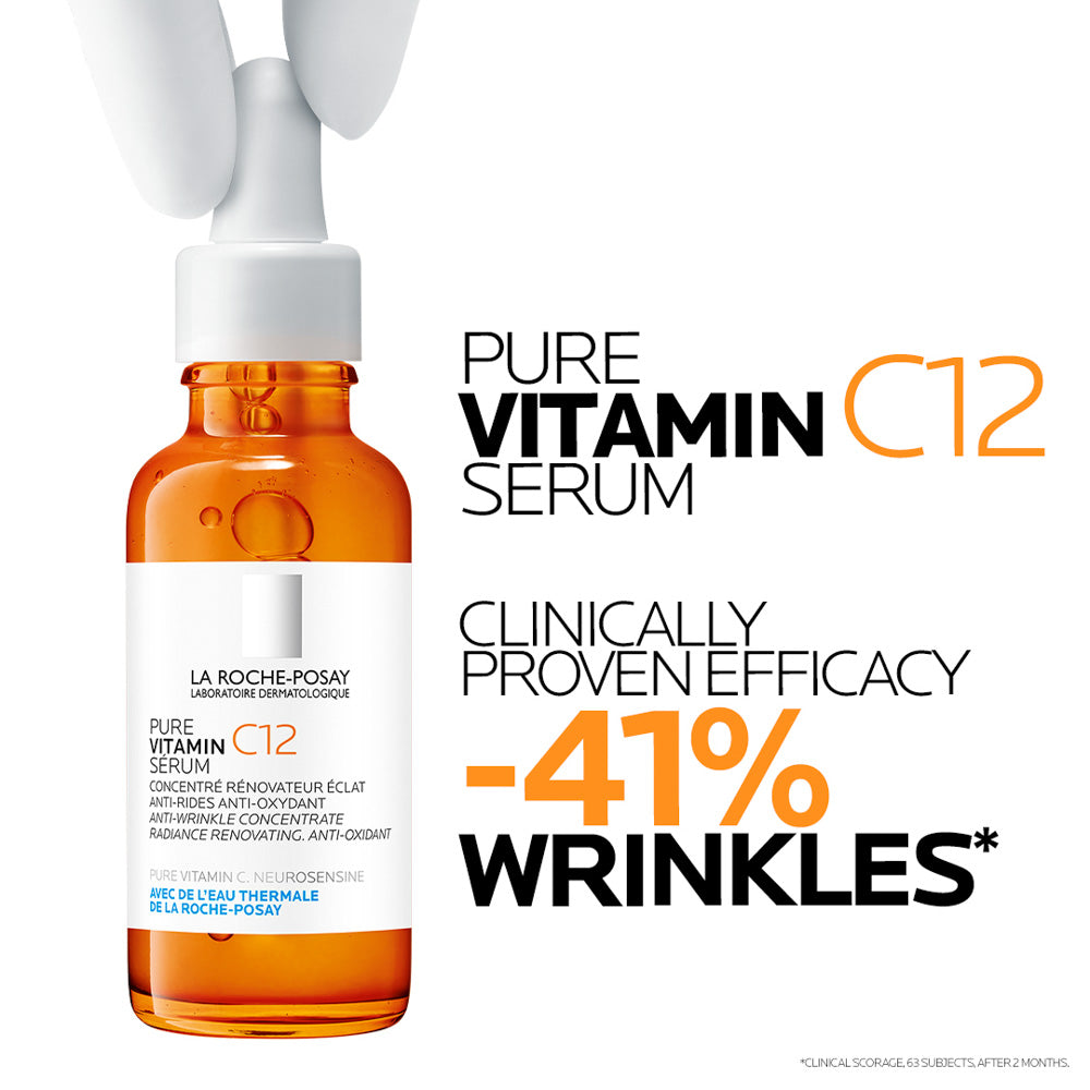 La Roche Posay 12% Pure Vitamin C Anti-Aging Face Serum For All Skin Types 30ml
