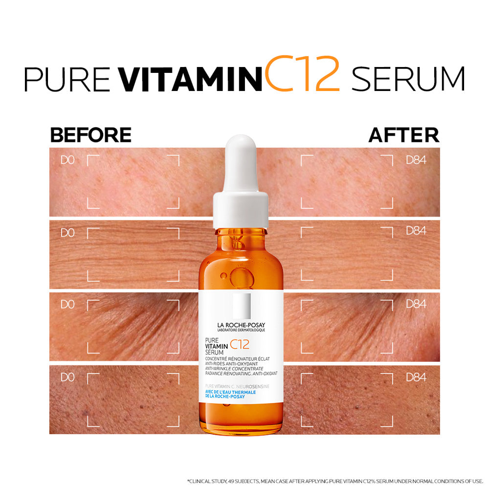 La Roche Posay 12% Pure Vitamin C Anti-Aging Face Serum For All Skin Types 30ml