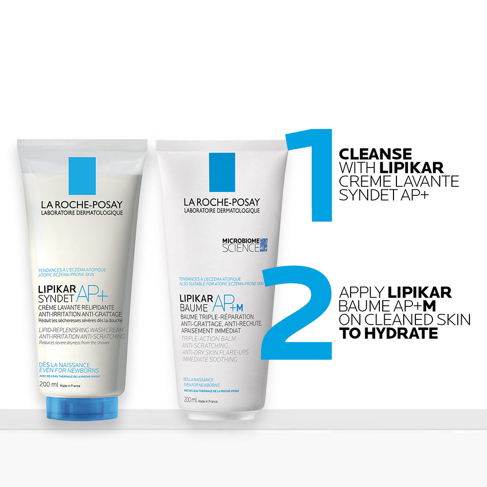 La Roche Posay Lipikar Baume AP+M Moisturising Body Balm For Dry & Eczema-Prone Skin, 200ml