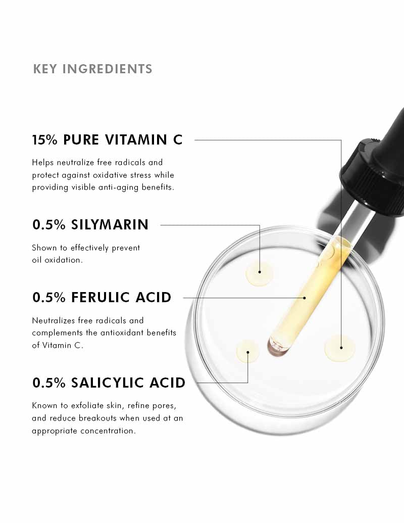 SkinCeuticals Silymarin CF Anti Aging Vitamin C and Salicylic Acid Serum for Oily Skin 30ml