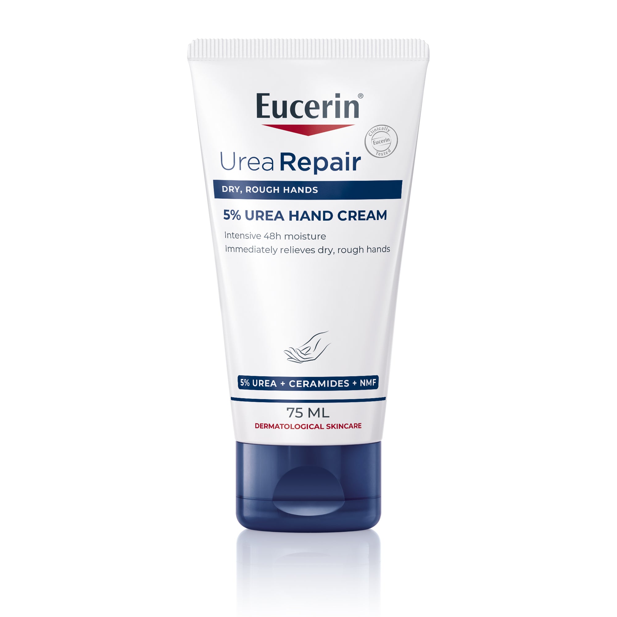 Eucerin UreaRepair Plus 5% Urea Hand Cream with Ceramides, 75ml