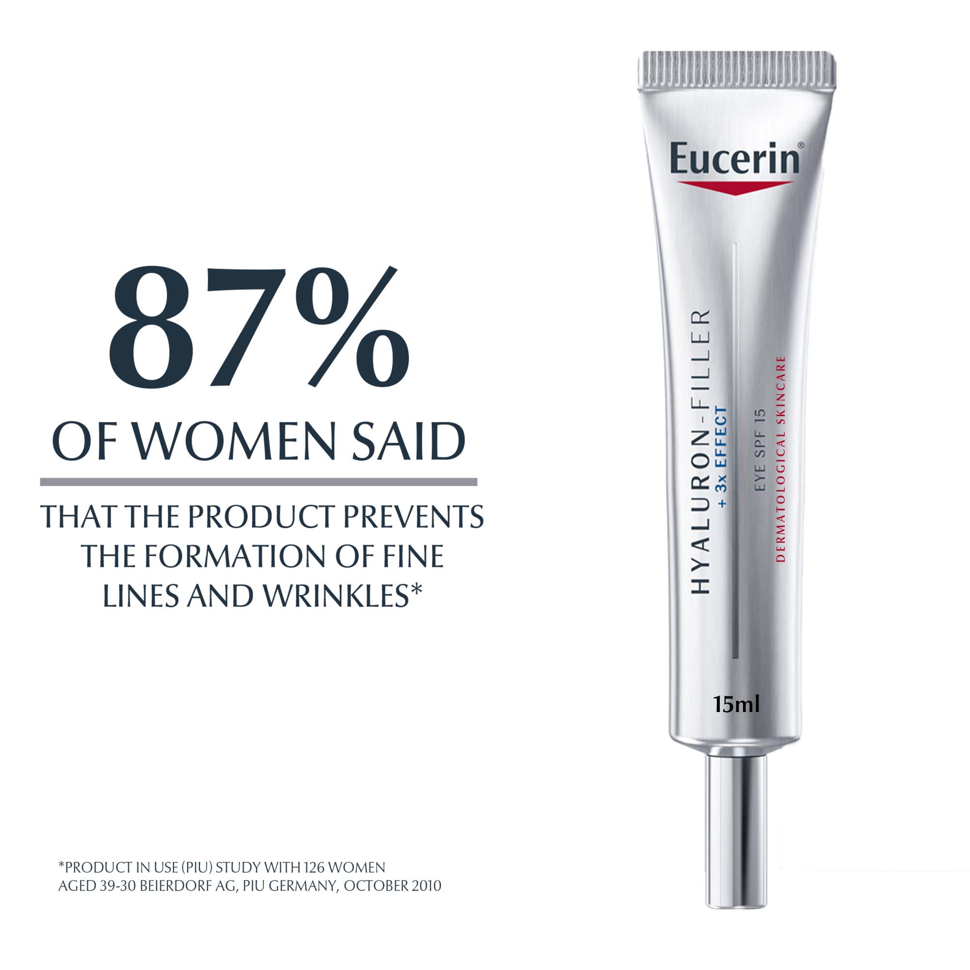 Eucerin Hyaluron Filler Anti-Aging Eye Cream with Hyaluronic Acid, 15ml