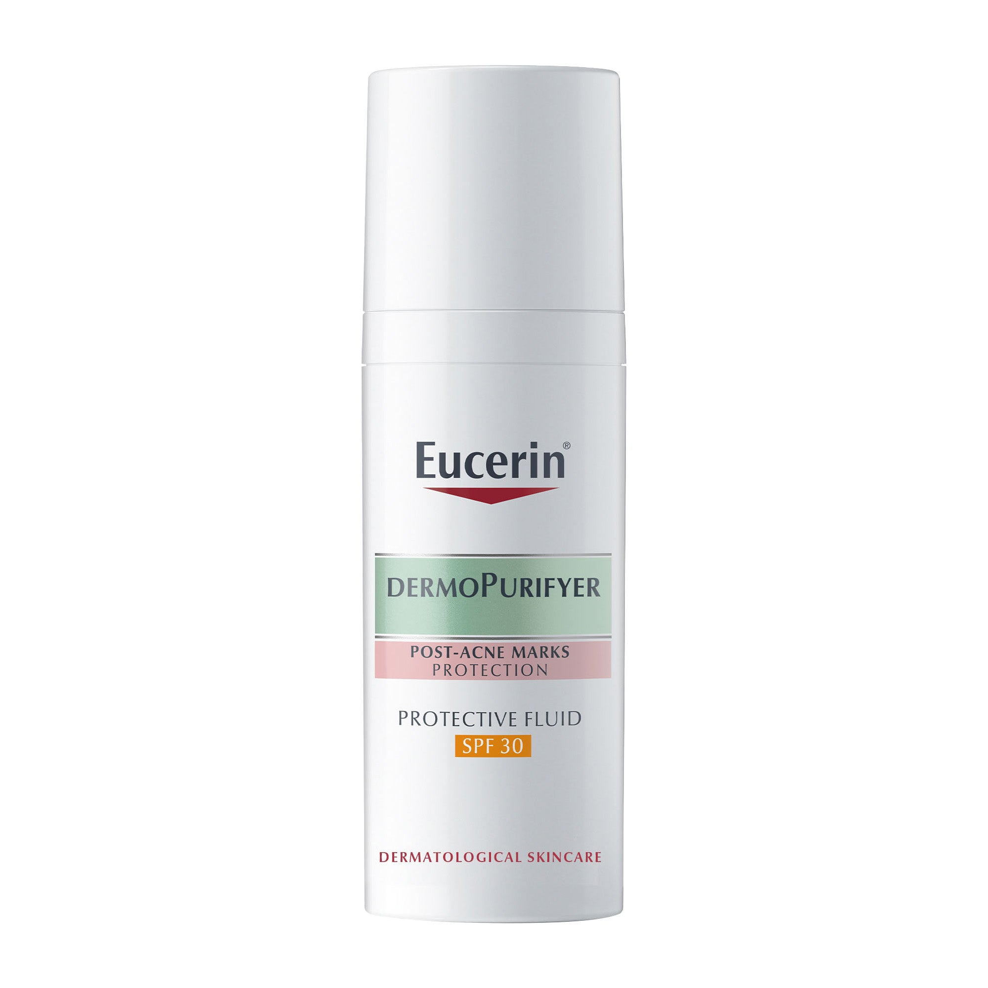 Eucerin DermoPurifyer Oil Control Protective Face Fluid for Post-Acne Marks Protection, UVA & UVB Protection, SPF 30, Long-Lasting Matte Finish, 50ml