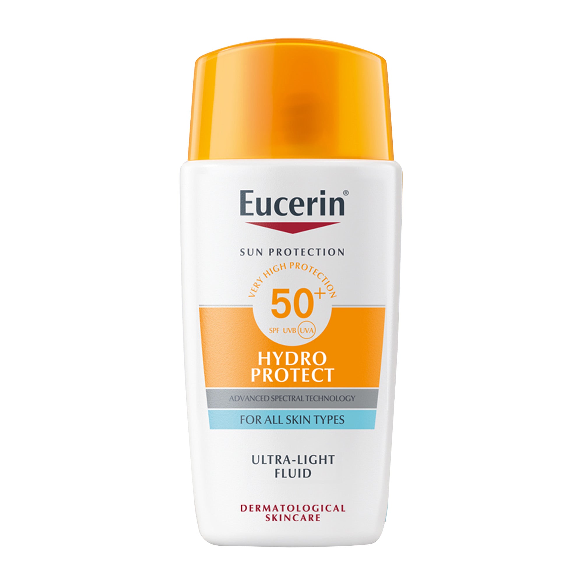 Eucerin Sunscreen Hydro Protect Face Ultra Light Fluid, High UVA/UVB Protection, SPF 50+, 50ml