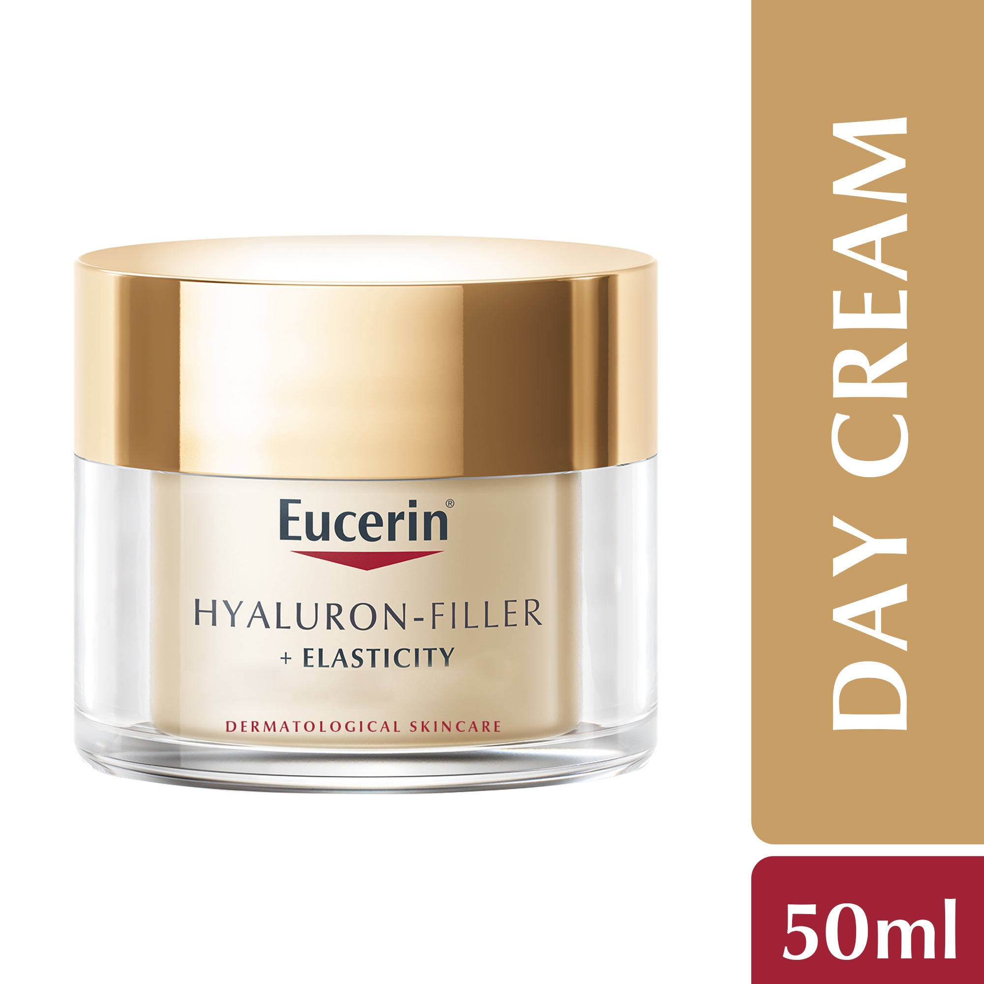Eucerin Hyaluron Filler + Elasticity Anti-Aging Face Day Cream with Hyaluronic Acid & Collagen, UVA & UVB Sun Protection SPF 15, 50ml