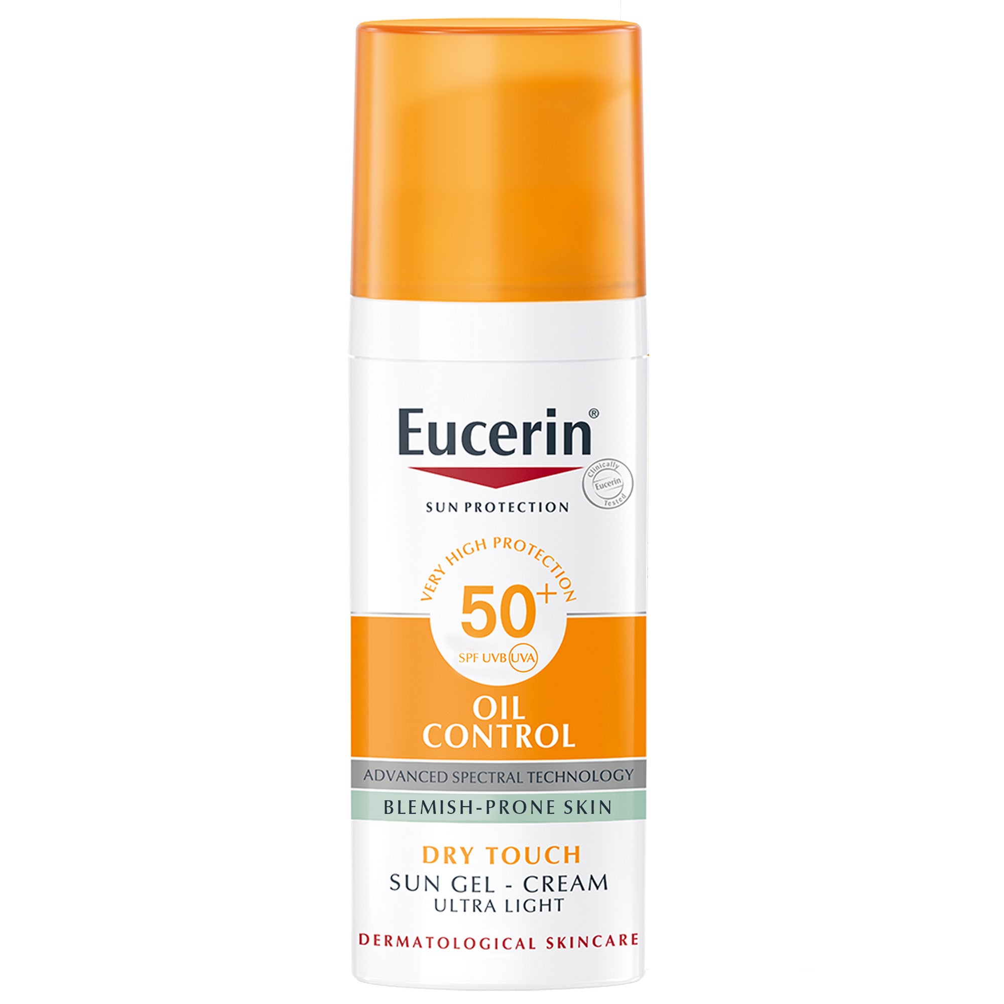 Eucerin Face Sunscreen Oil Control Gel-Cream Dry Touch, High UVA/UVB Protection, SPF 50+, 50ml