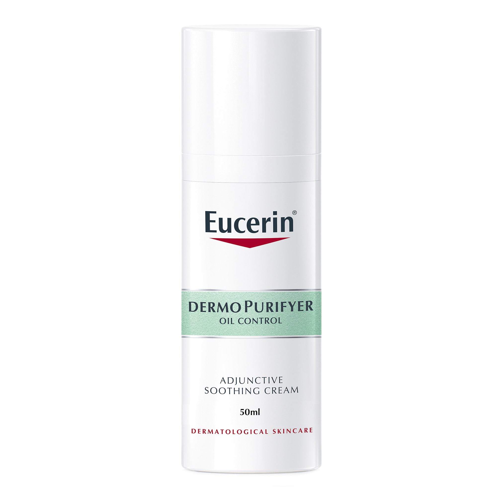 Eucerin DermoPurifyer Oil Control Adjunctive Soothing Face Day Cream for Oily and Acne-Prone Skin, UVA & UVB Protection, SPF 30, 50ml