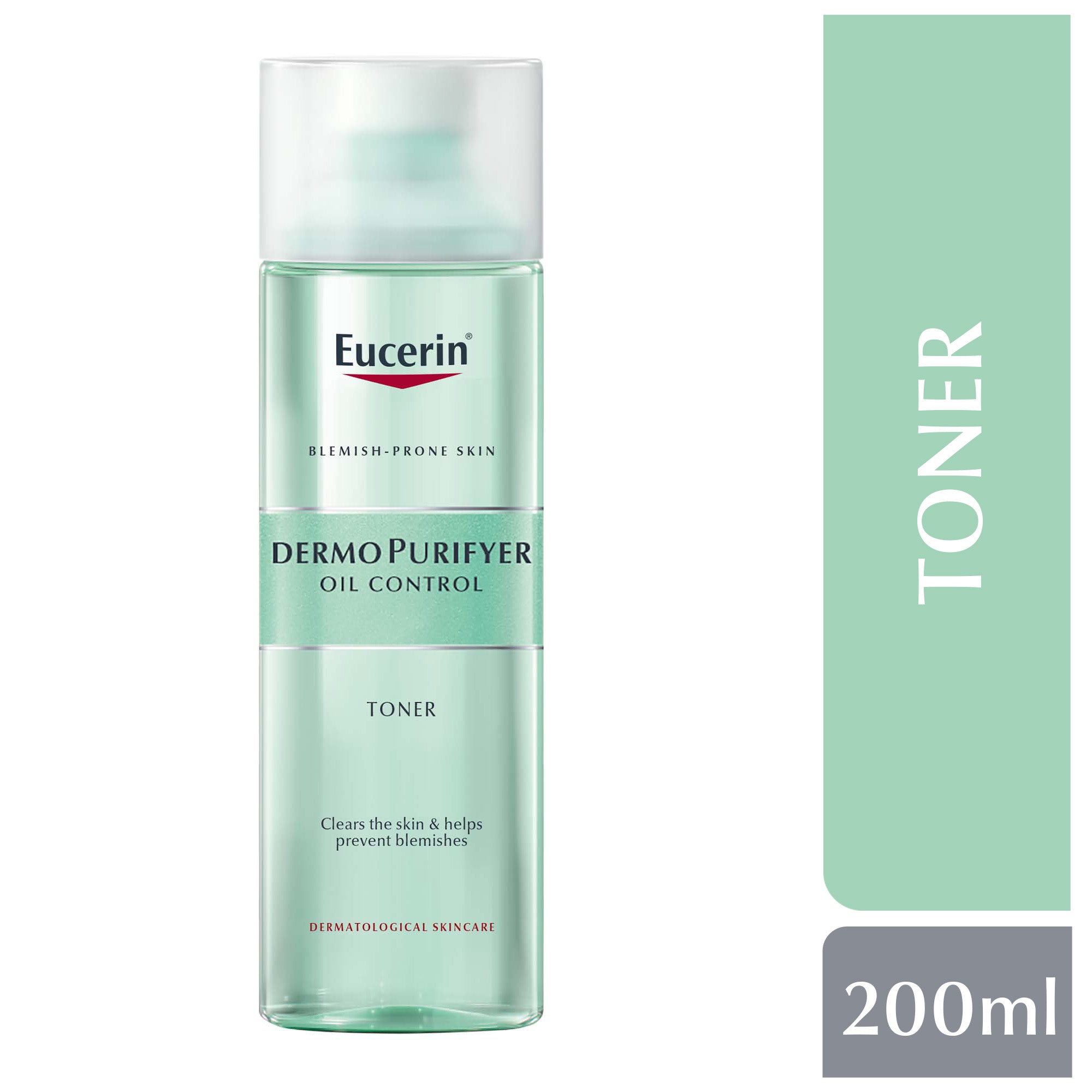 Eucerin DermoPurifyer Oil Control Facial Toner for Blemish & Acne-Prone Skin with Lactic Acid, 200ml