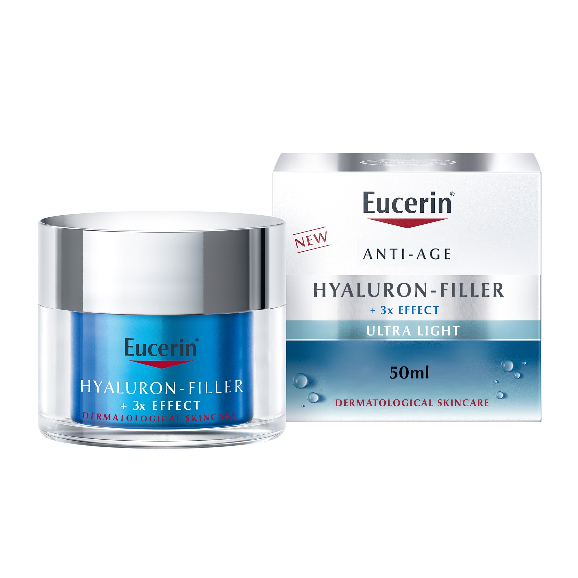 Eucerin Hyaluron Filler Night Booster with Hyaluronic Acid and Vitamin E, 72-Hour Moisturization Night Face Cream,  50ml