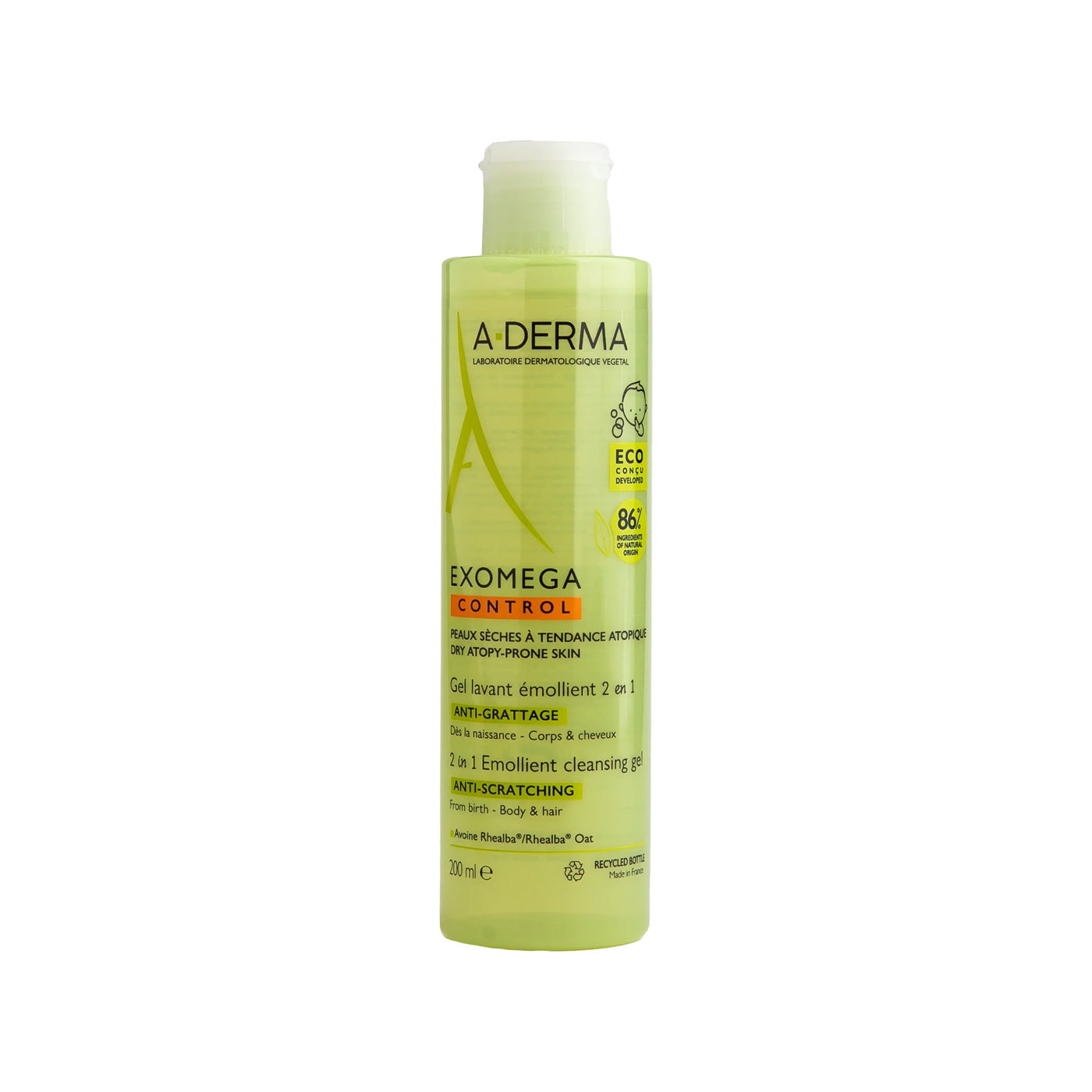 A-derma Exomega control emollient foaming gel 200ML