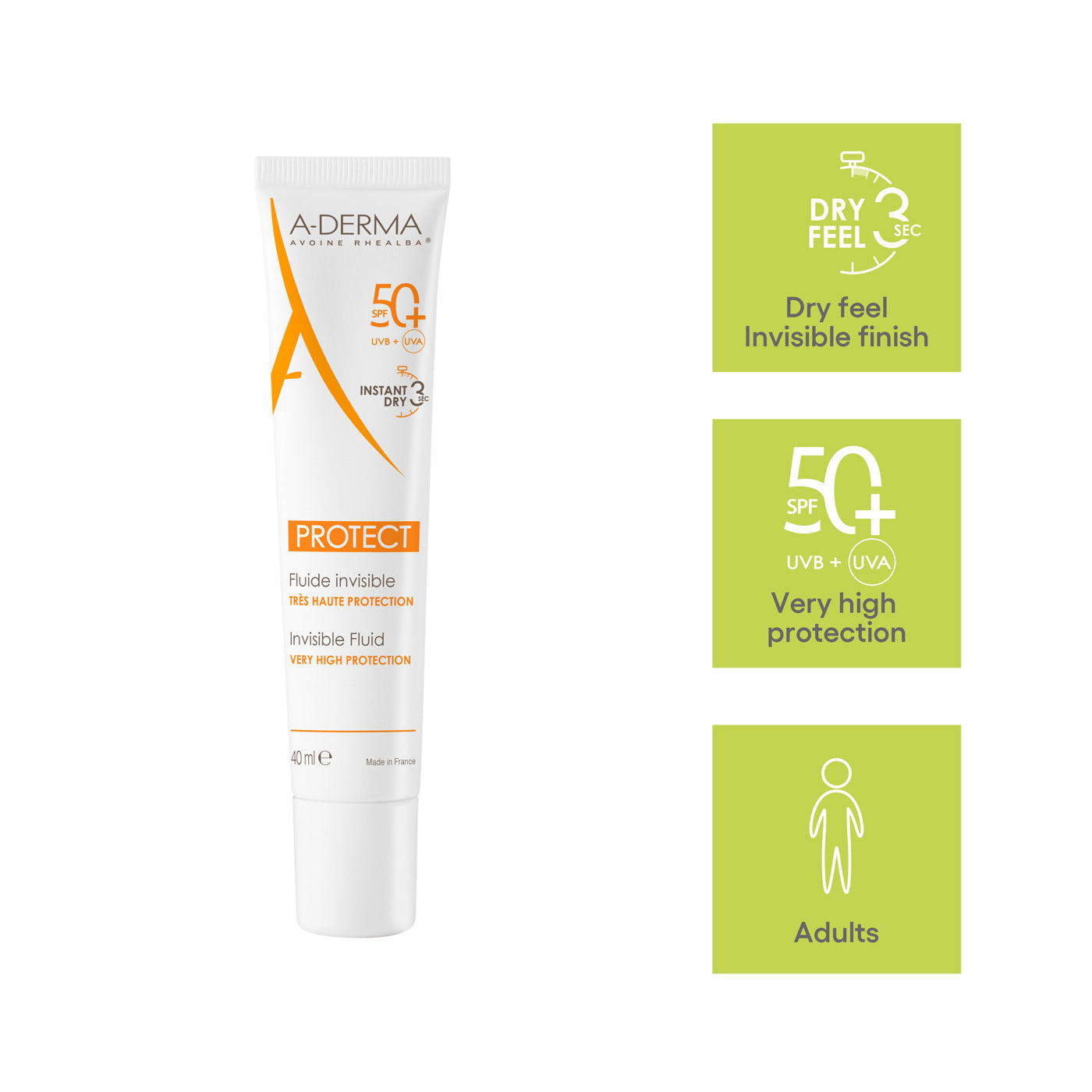 A-derma Protect AC Mattifying Fluid 50+ 40ML