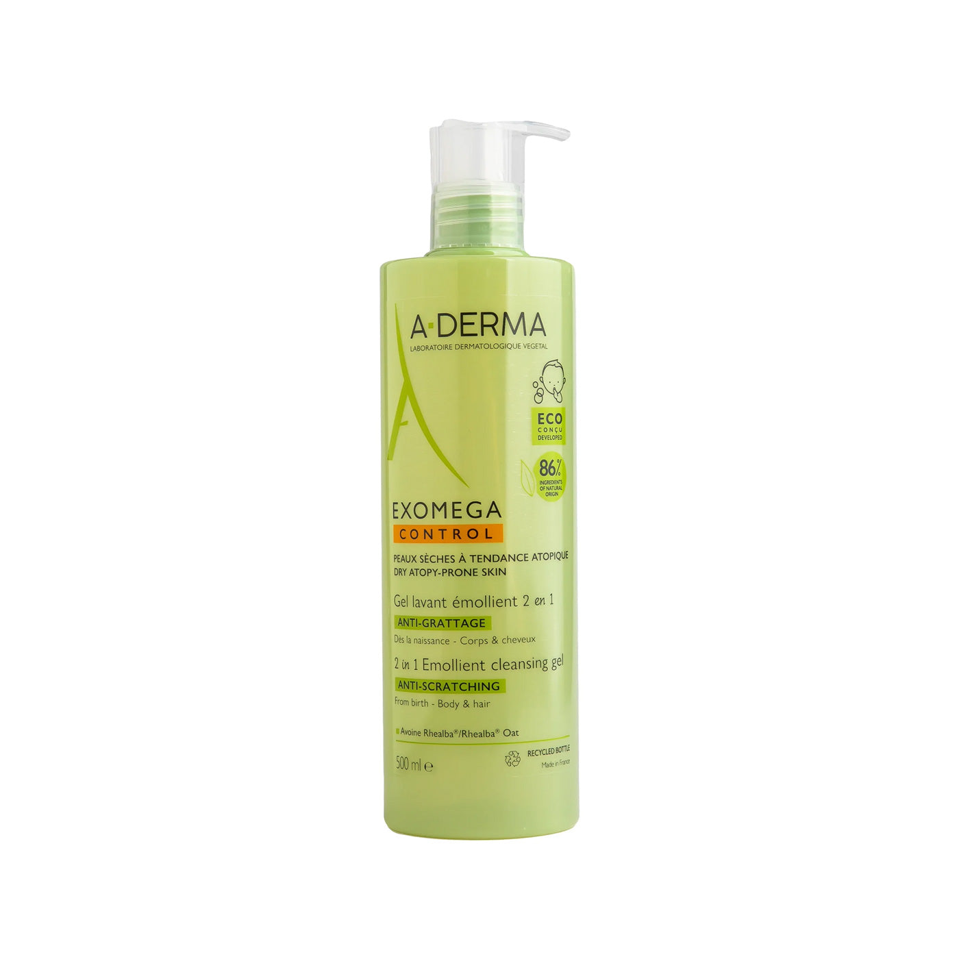 A-derma Exomega control gel 2 in 1 500ML