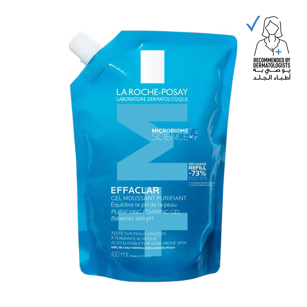 La Roche-Posay Effaclar Acne Purifying Foaming Gel cleanser for Oily Skin Refill 400ml