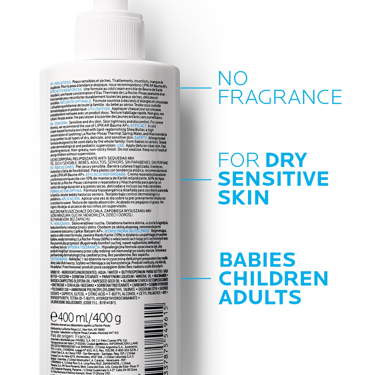 La Roche-Posay Lipikar Lait Body Lotion for Dry Skin 400ml