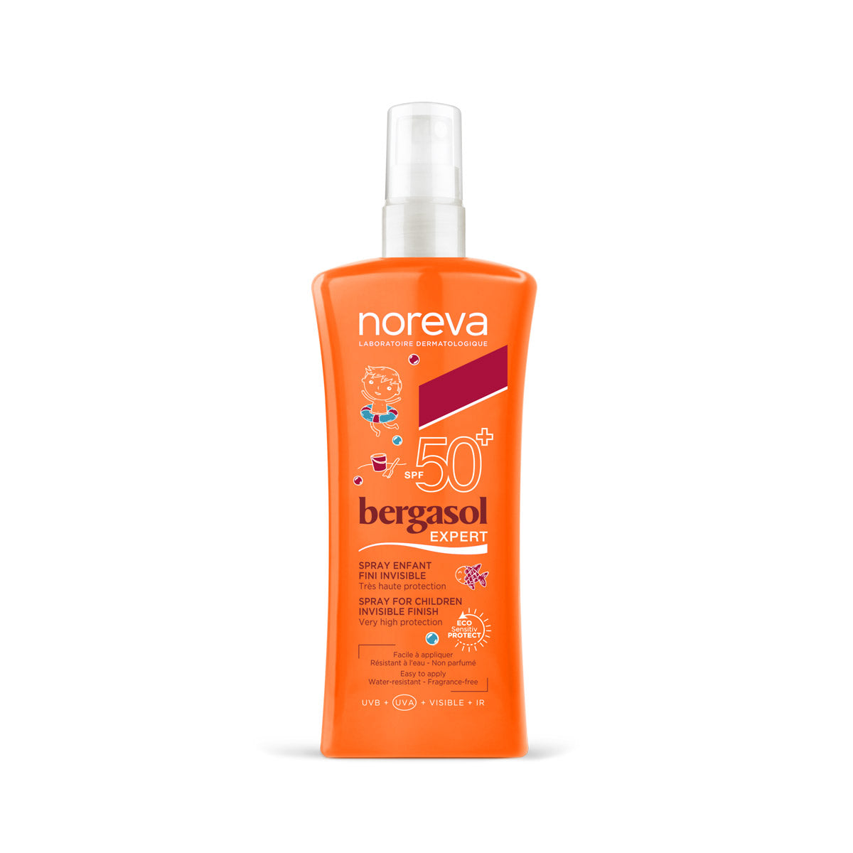 Noreva Bergasol Expert Spray Enfant Fini Invisible SPF50+ 125ml